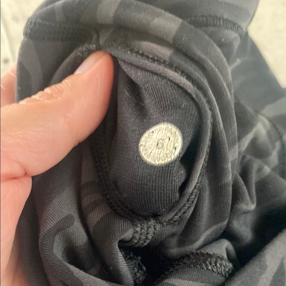 Black Zebra Print Lululemon Leggings - Picture 3 of 3